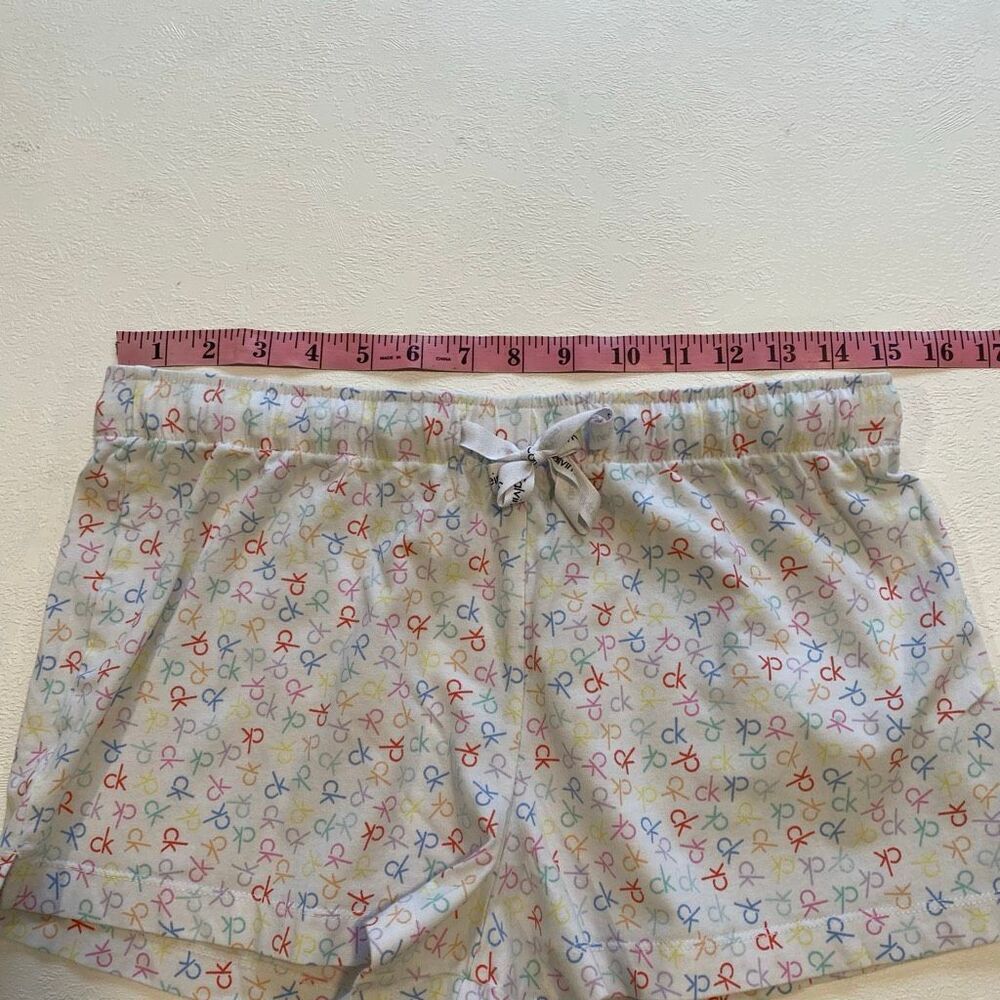 Calvin Klein Sleepwear Cami & Shorts Pajama Set Women Size M Multicolor CK Print - Picture 8 of 10